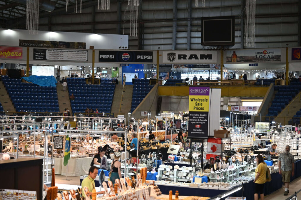 Denver Mineral, Fossil, Gem & Jewelry Show main hall