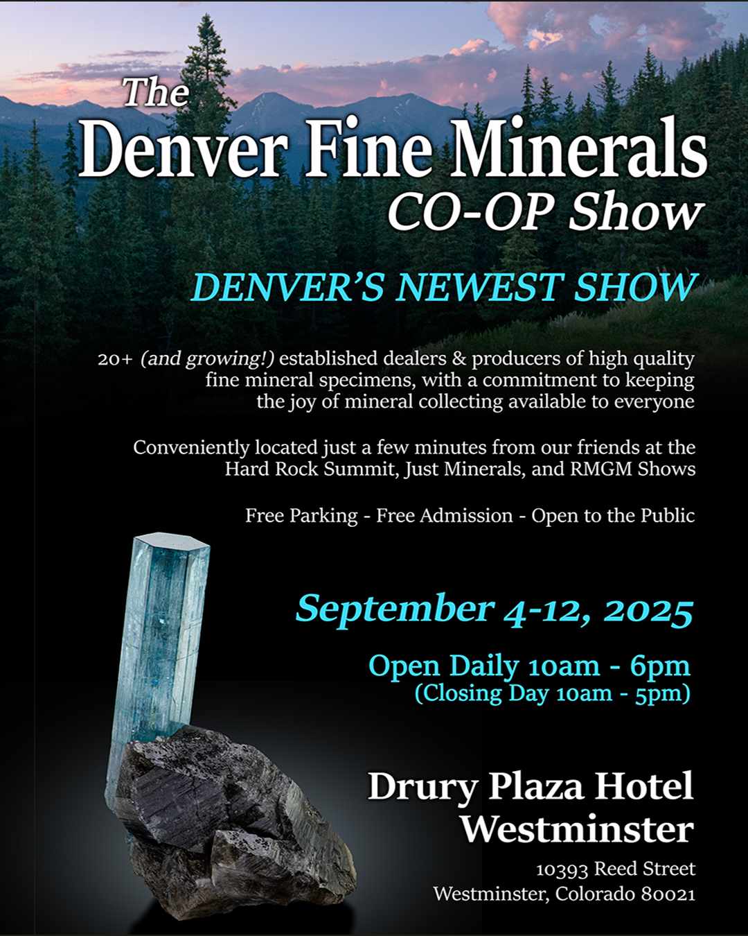 The Denver Fine Minerals Co-op Show 25