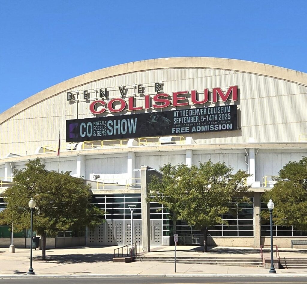 Colorado Minerals Fossils & Gems Show entrance